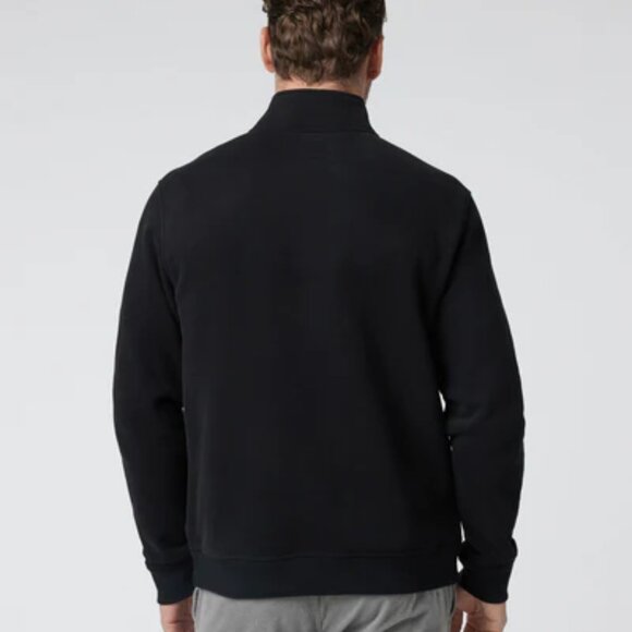 Vuori Men's Seaside Black Bomber Jacket Coat Snap Front size large athleisure - Picture 2 of 16